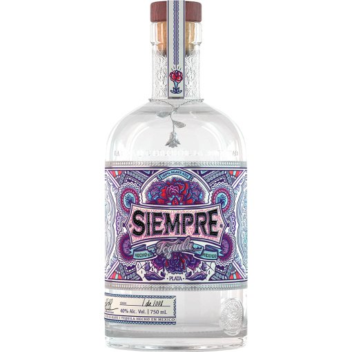 SIEMPRE PLATA TEQUILA 750ML