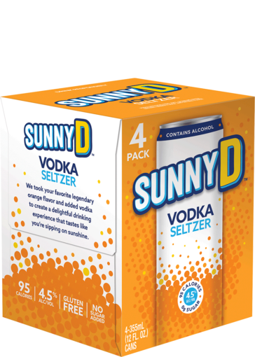 SUNNY D VODKA SELTZER 4PK