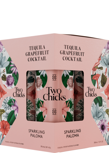 TWO CHICKS SPARKLING TEQUILA GRAPEFRUIT 4PK