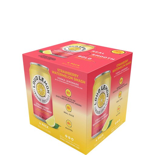 LOUD LEMON STRAWBERRY WATERMELON SPLASH 4PK