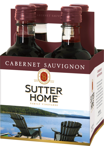 SUTTER HOME CABERNET SAUVIGNON 4PK 187ML