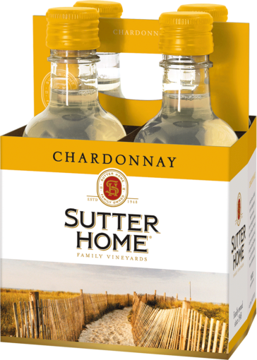 SUTTER HOME CHARDONNAY 4PK 187ML