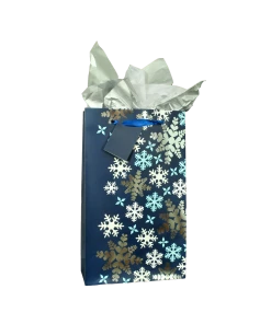 CAKEWALK SNOWFLAKE DOUBLE GIFT BAG