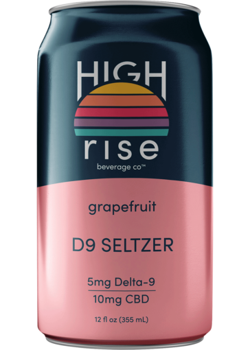 HIGH RISE GRAPEFRUIT D9 SELTZER 4PK