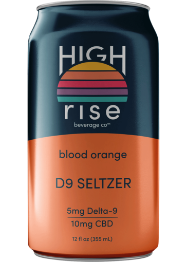 HIGH RISE BLOOD ORANGE D9 SELTZER 4PK