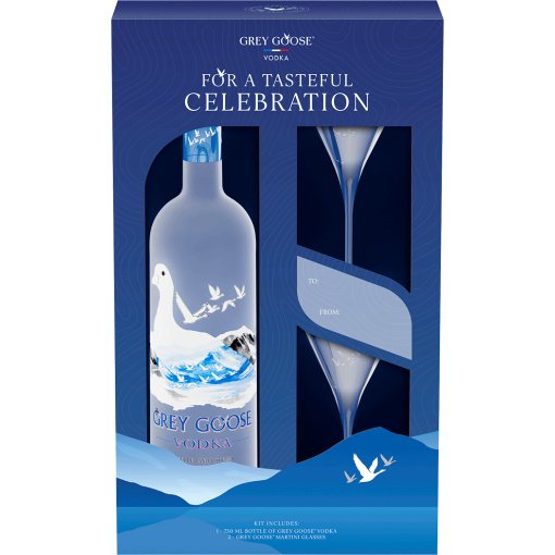 GREY GOOSE VODKA GIFT SET 750ML