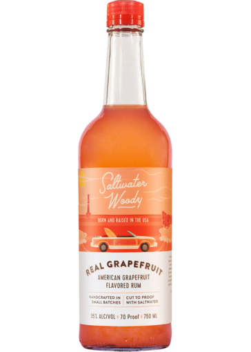 SALTWATER WOODY GRAPEFRUIT RUM 750ML