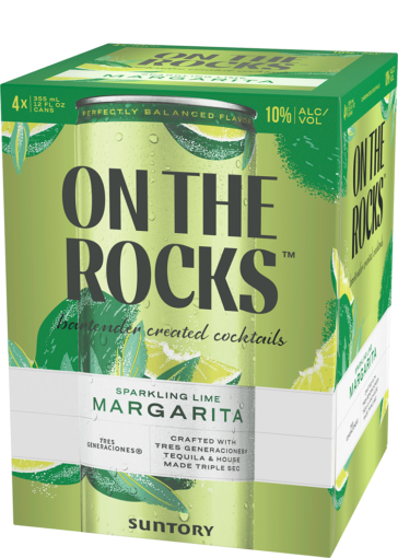 ON THE ROCKS SPARKLING LIME MARGARITA 4PK