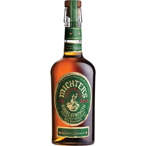 MICHTERS BARREL STRENGTH RYE WHISKEY