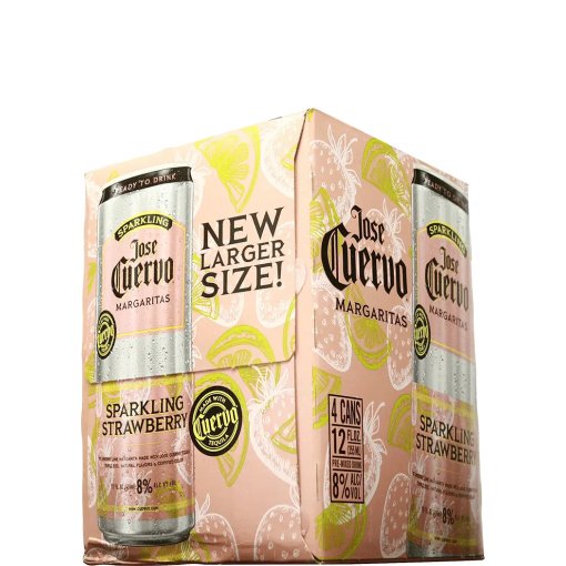 JOSE CUERVO SPARKLING STRAWBERRY MARGARITA 4PK